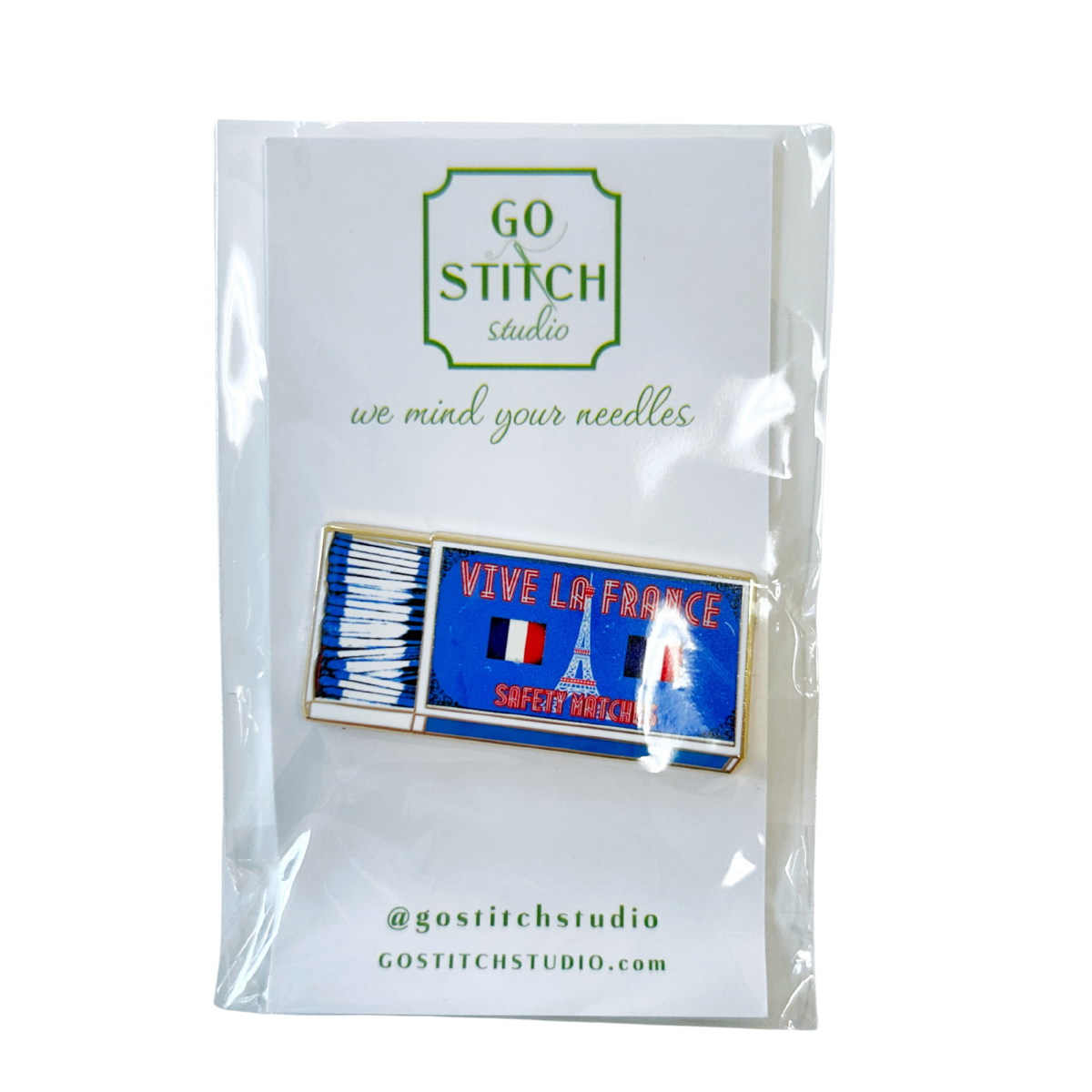 Vive La France Matchbox Needle Minder