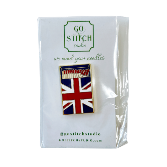 British Flag Matchbox Needle Minder