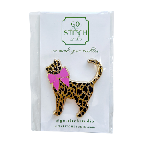 Leopard Kitty Needle Minder
