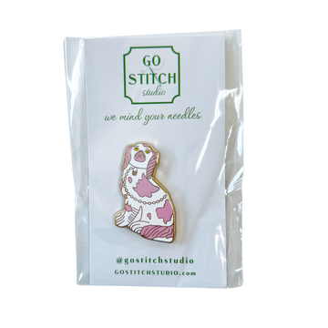 Pink Staffordshire Dog Needle Minder