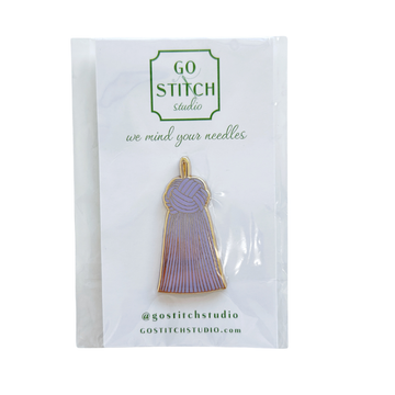 Lavender French Knot Tassel Needle Minder