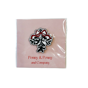 Red Bow Mistletoe Needle Minder