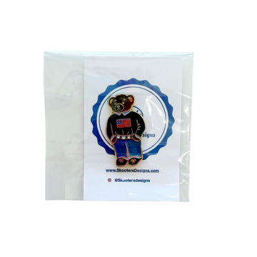 Flag Sweater Bear Needle Minder