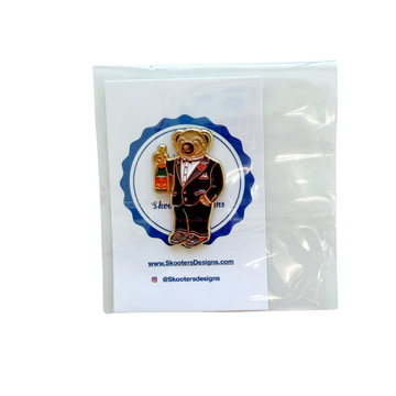 Champagne Bear Needle Minder