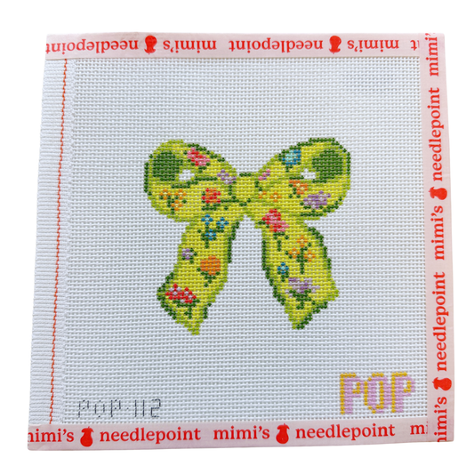 Floral Print Bow Green