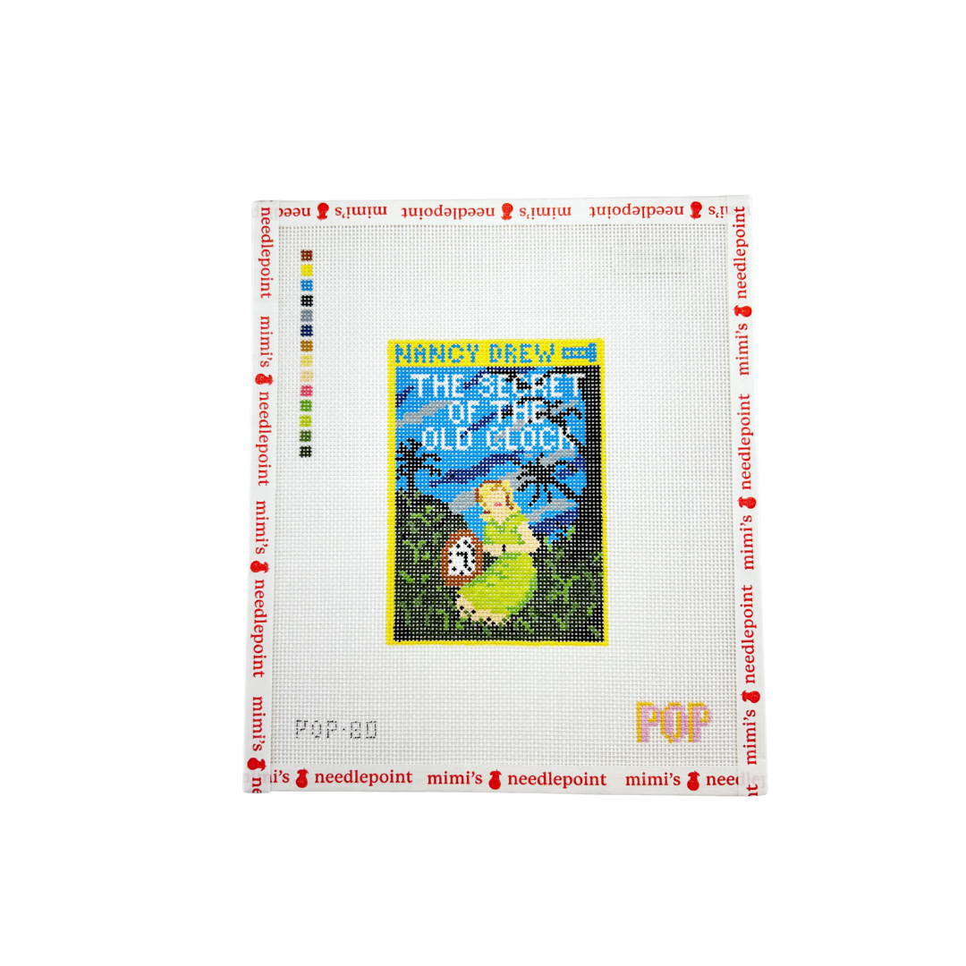 Retro Mystery Book Canvas - The Old Clock