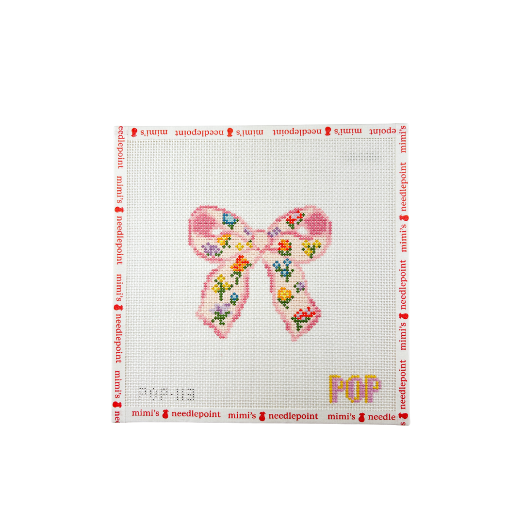 Floral Print Bow Pink