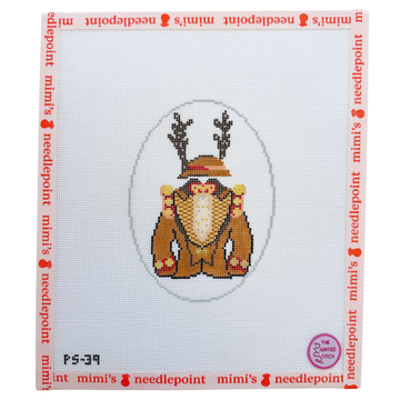 NYC Christmas Reindeer Costume Oval