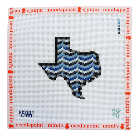 Blue Bargello Texas
