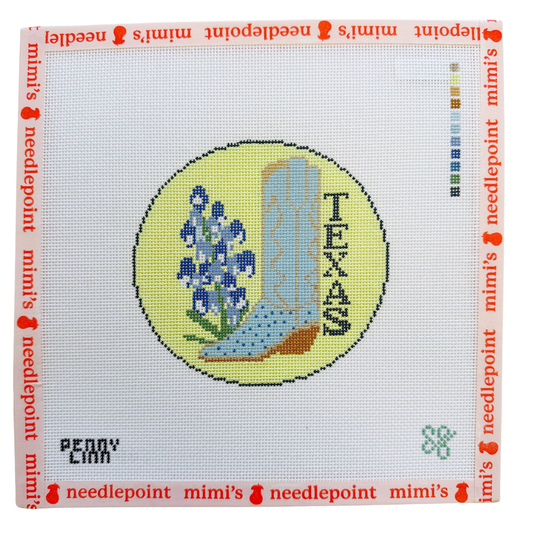 Blue Texas Bluebonnet Round