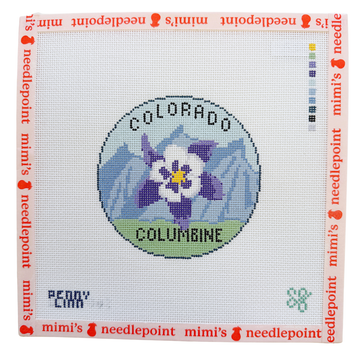 Colorado Columbine Round