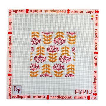 Blocked Begonia Coaster