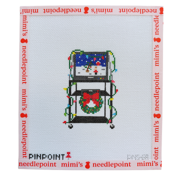 Classroom Christmas TV Cart