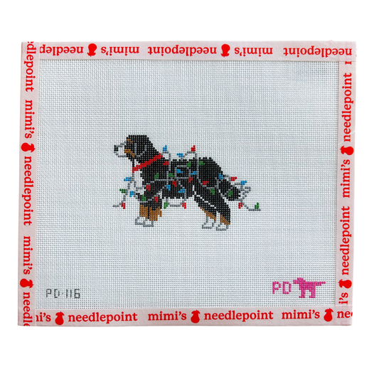Christmas Lights Bernese Mountain Dog