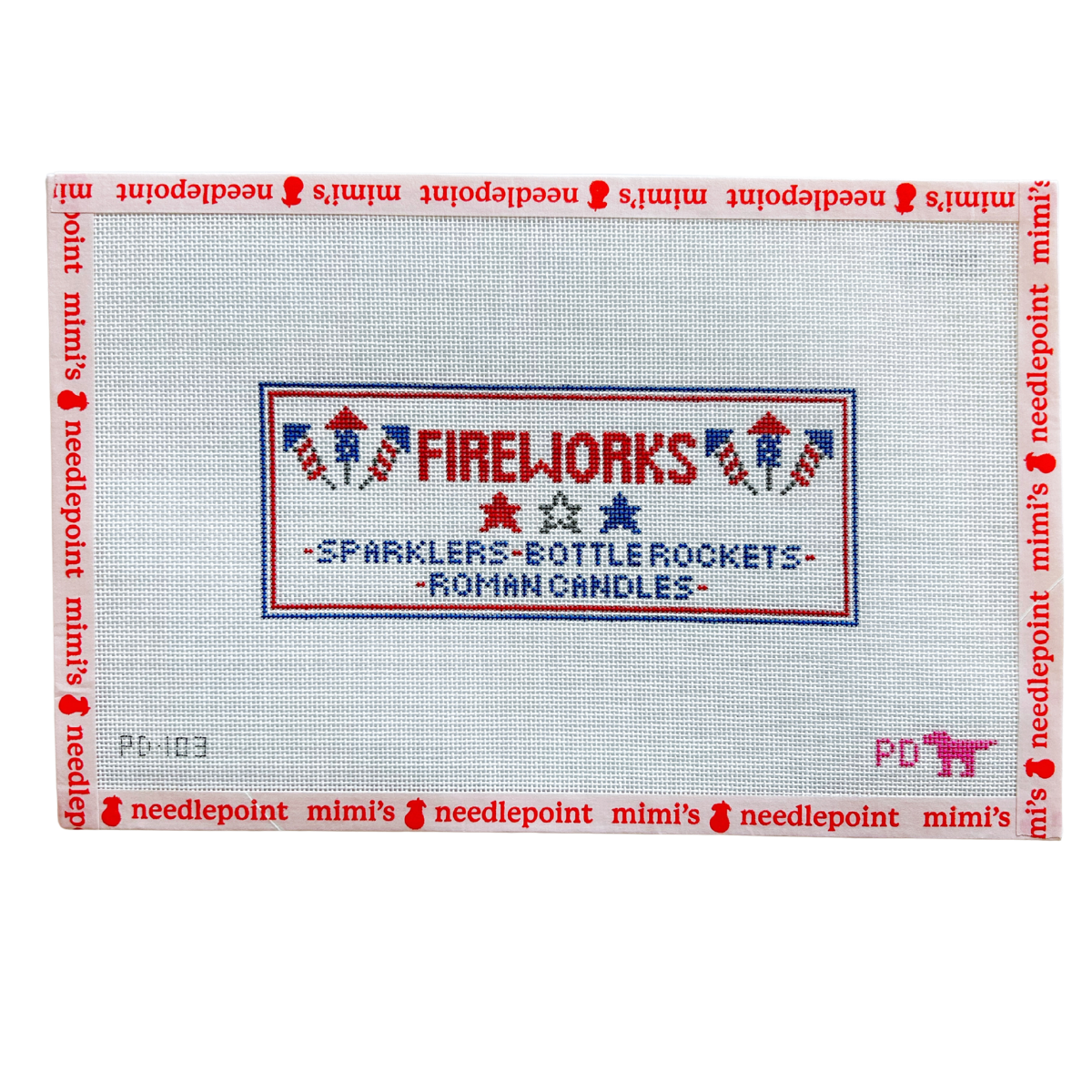 Firework Sign – Mimi's Needlepoint