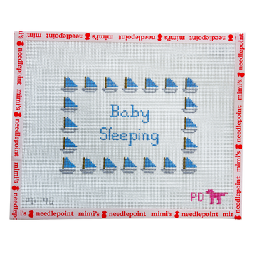 Blue Sailboat Baby Sleeping