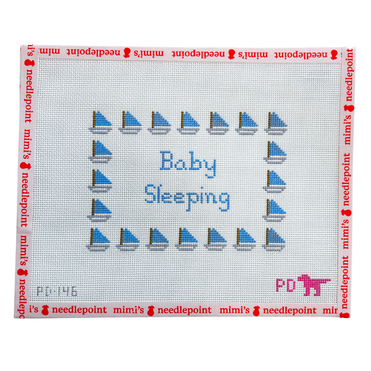 Blue Sailboat Baby Sleeping