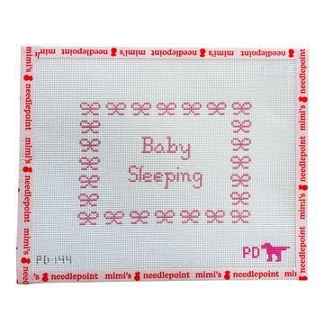 Pink Bows Baby Sleeping