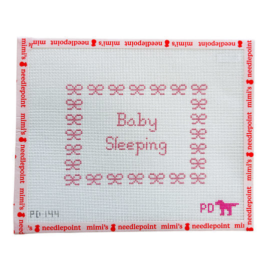 Pink Bows Baby Sleeping