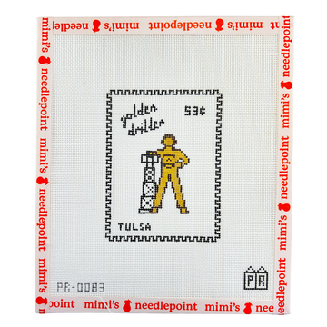 Tulsa Golden Driller Stamp