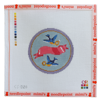 Love Birds Round - Blank