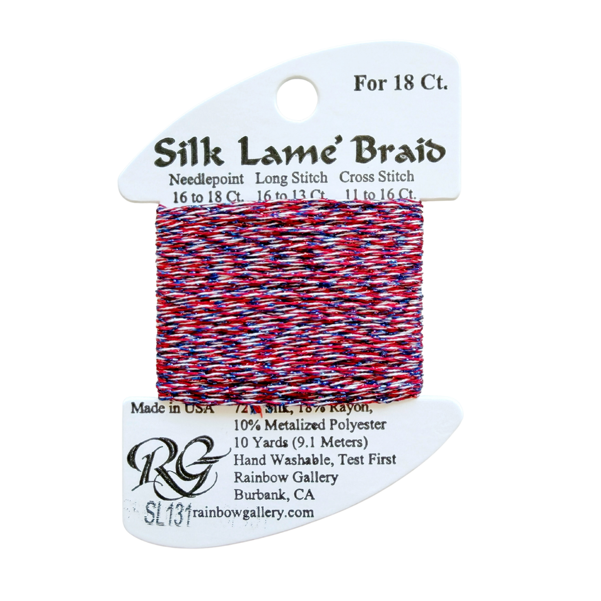 Silk Lame Braid SL131 4th of July