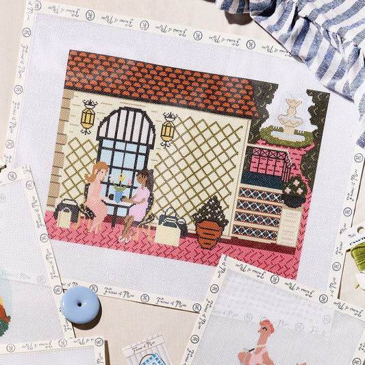Dallas Scene 18 Mesh Canvas