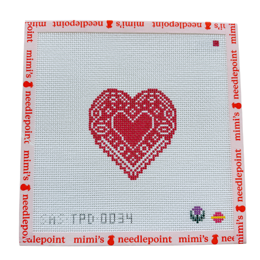 Red Heart Doily