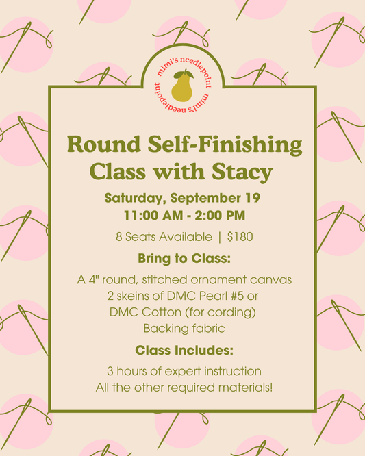 Round Self-Finishing Class with Stacy | September 19