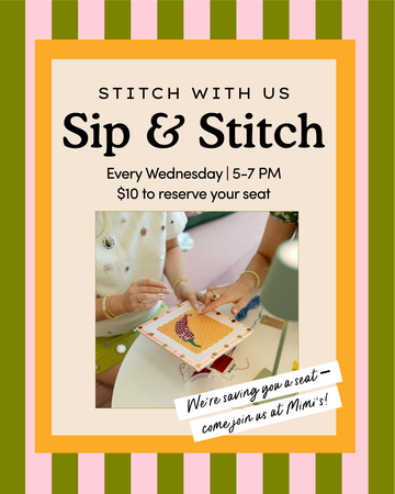 Sip & Stitch | October 2026