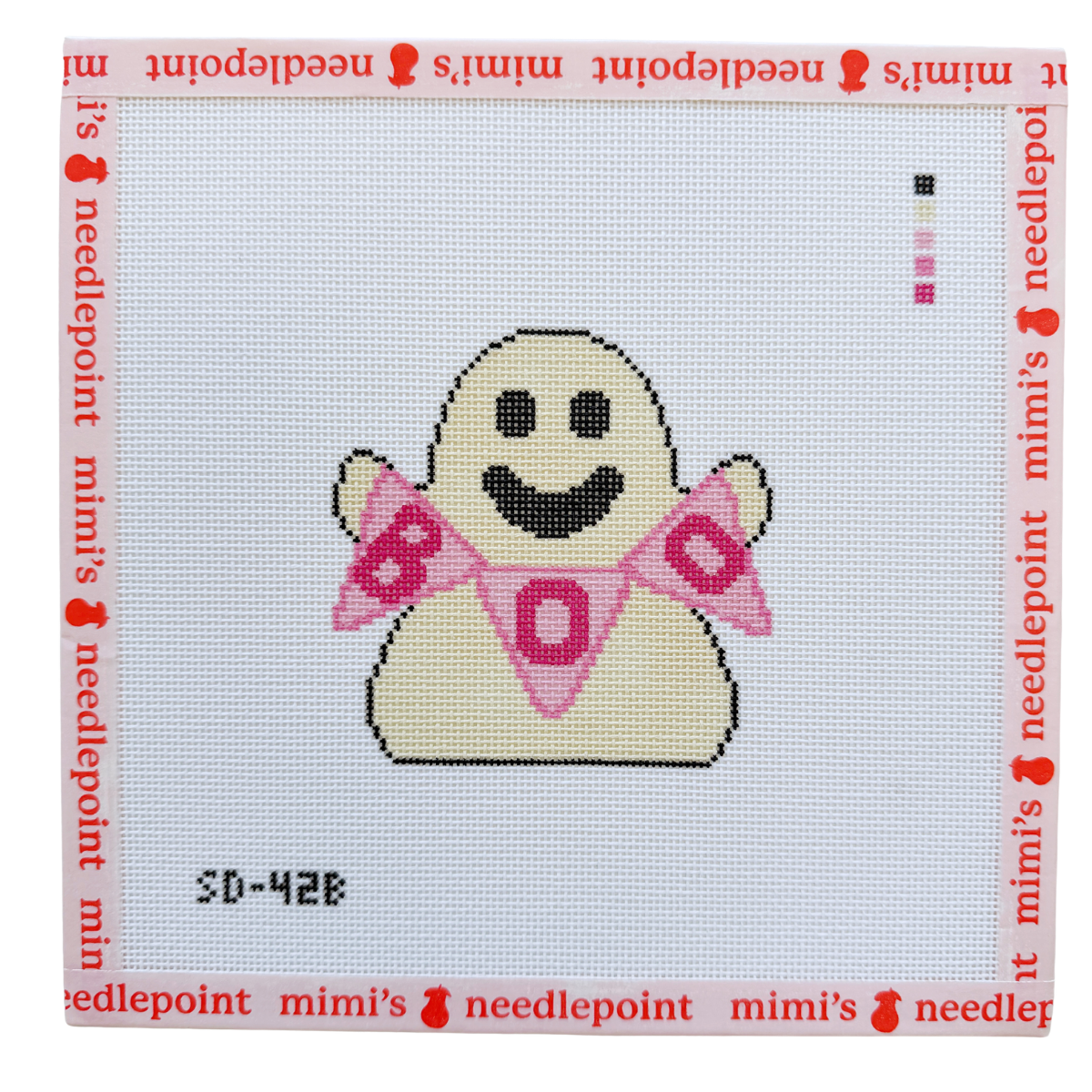 Ghost with Pink Boo Flag Sign - 18 Mesh