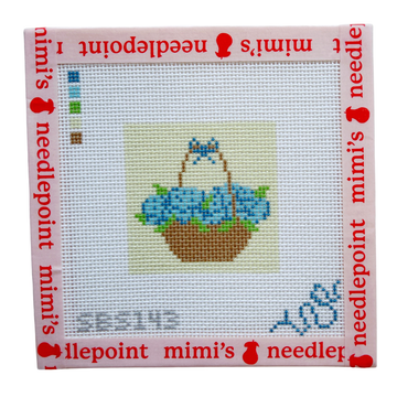 Blue Mini Hydrangea Basket