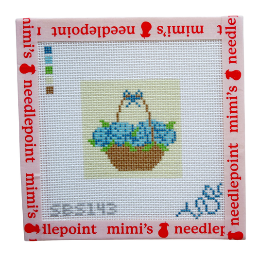 Blue Mini Hydrangea Basket