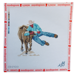 Black Rodeo Steer Wrestling
