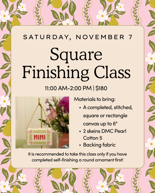 Square Self-Finishing Class | November 7