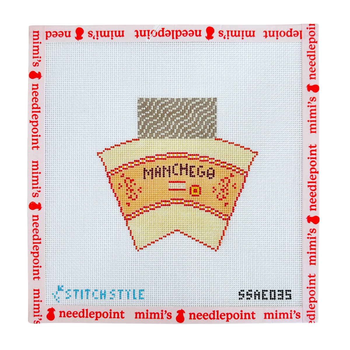 3D Wedge of Manchego Cheese