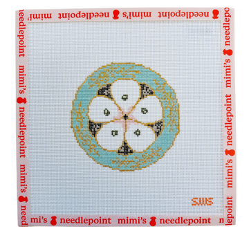 Turquoise Oyster Plate - 18 Mesh