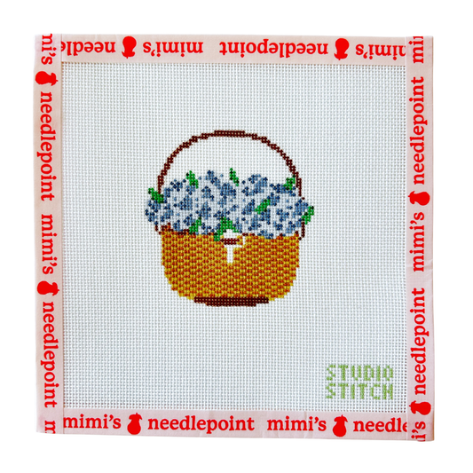 Blue Nantucket Basket