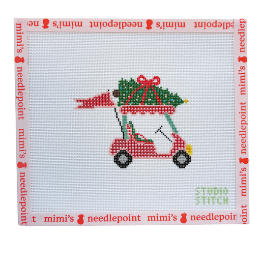 Christmas Golf Cart