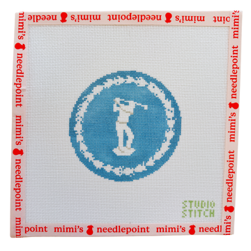 Antique Golfer Plate
