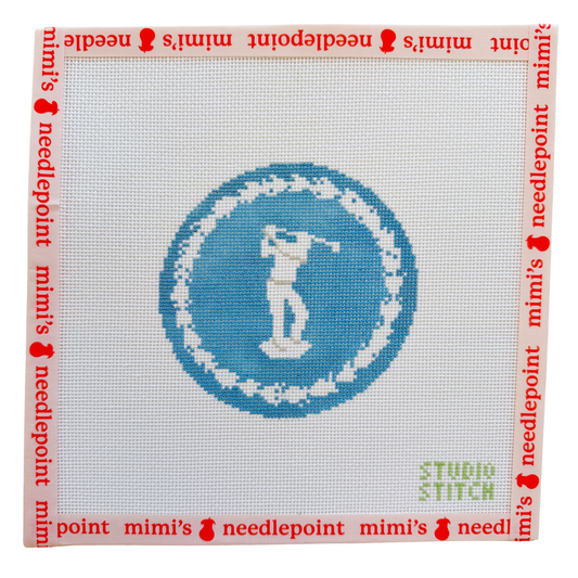 Antique Golfer Plate