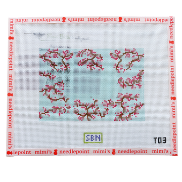 Cherry Blossoms on Blue Tray