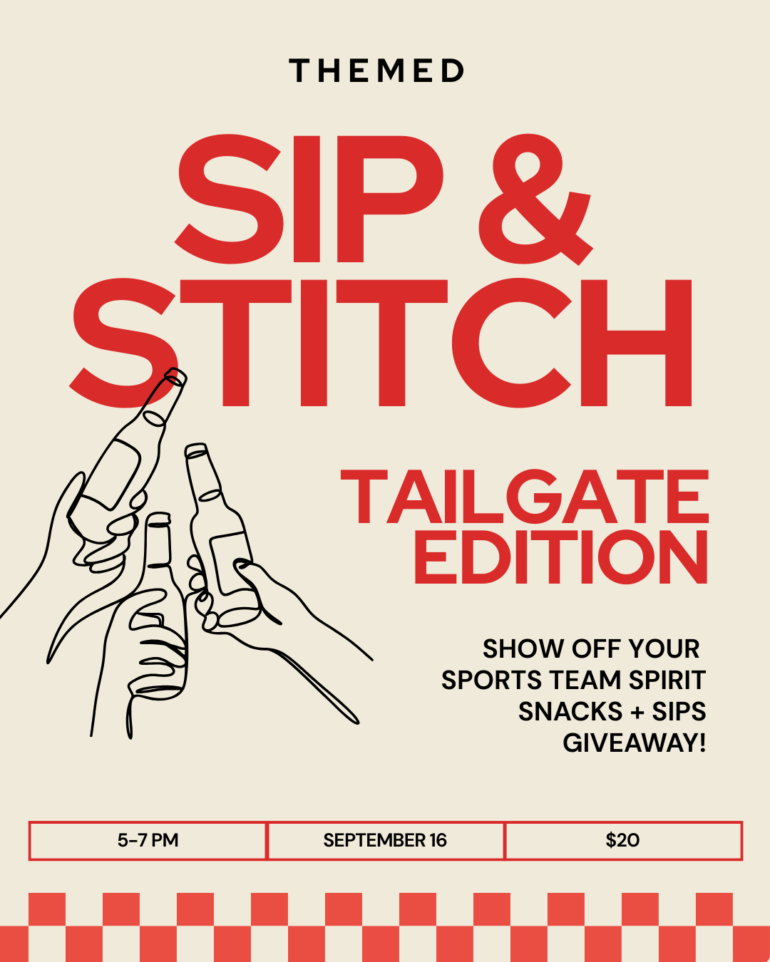 Tailgate Sip & Stitch