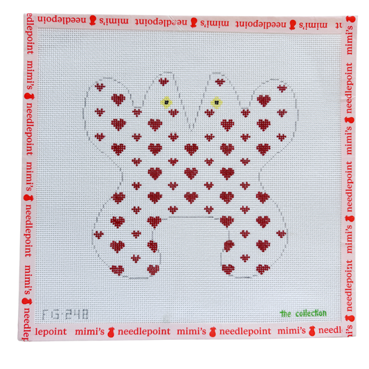 Large 3D Red Hearts Frog