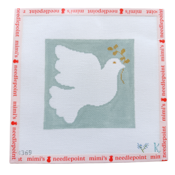 Dove with Olive Branch - Blue