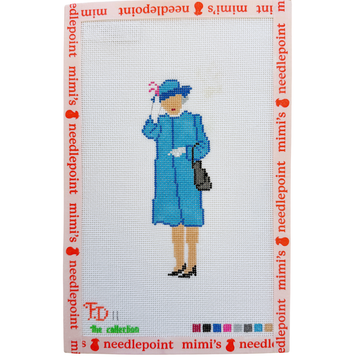 Elizabeth Waves in Blue