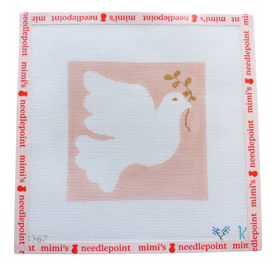 Dove with Olive Branch - Pink