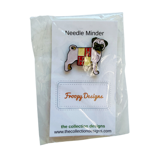 Pug in H Blanket Needle Minder