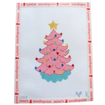 Vintage Christmas Tree - Pink