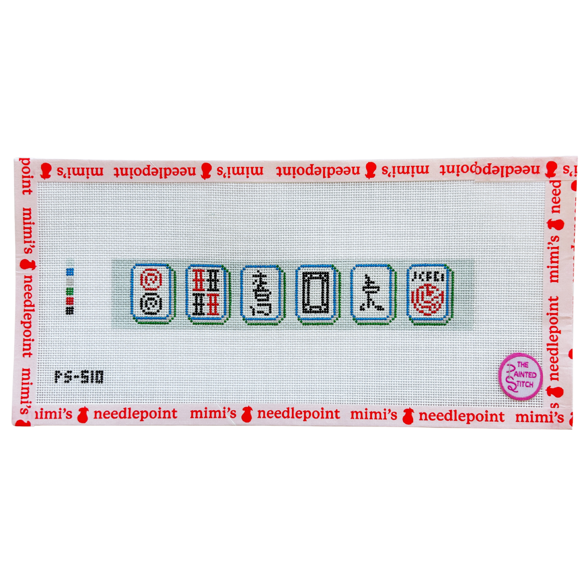 Mahjong Key Fob (Jewel) – Mimi's Needlepoint